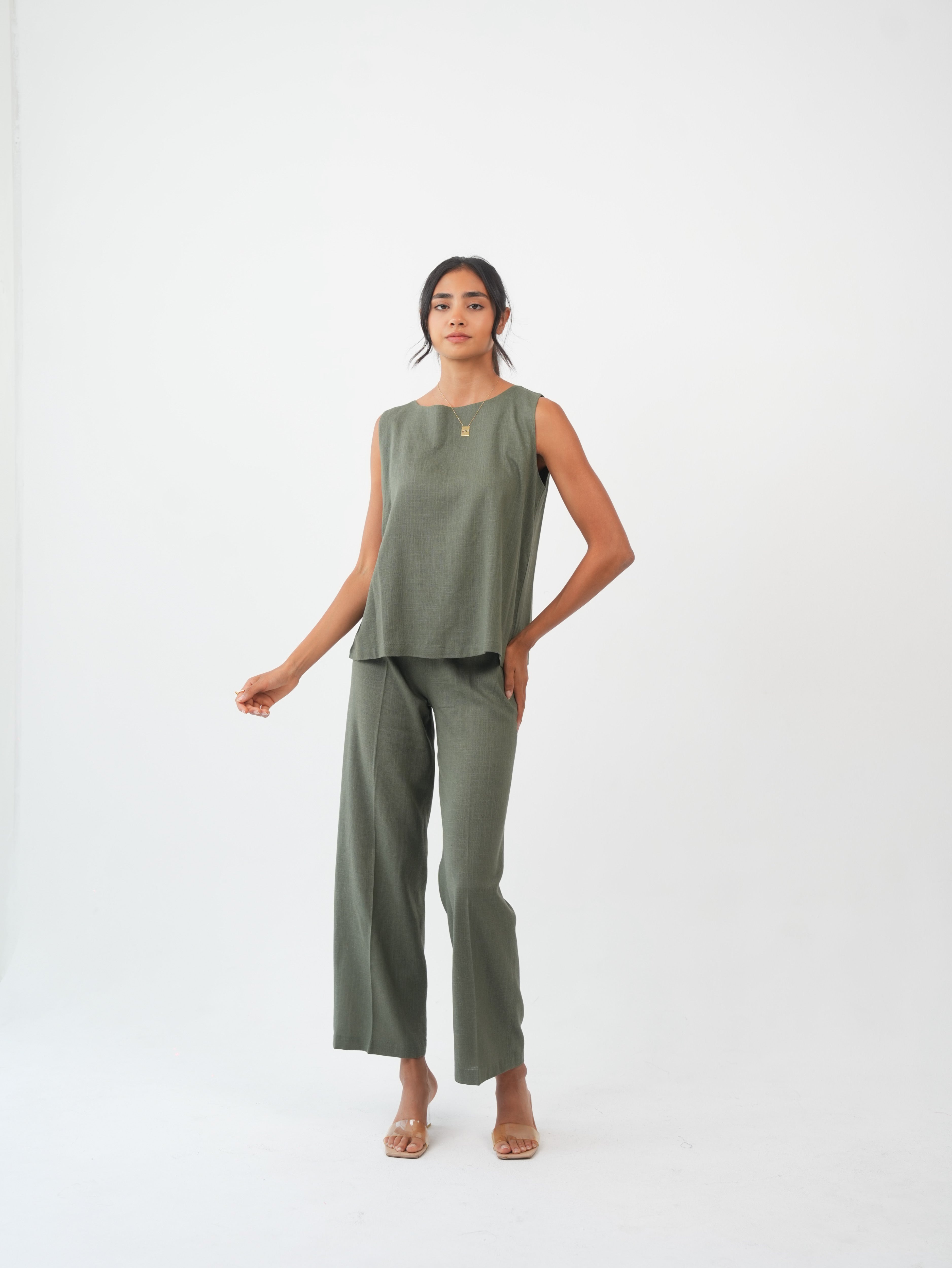 MIRA PANTS - Olive