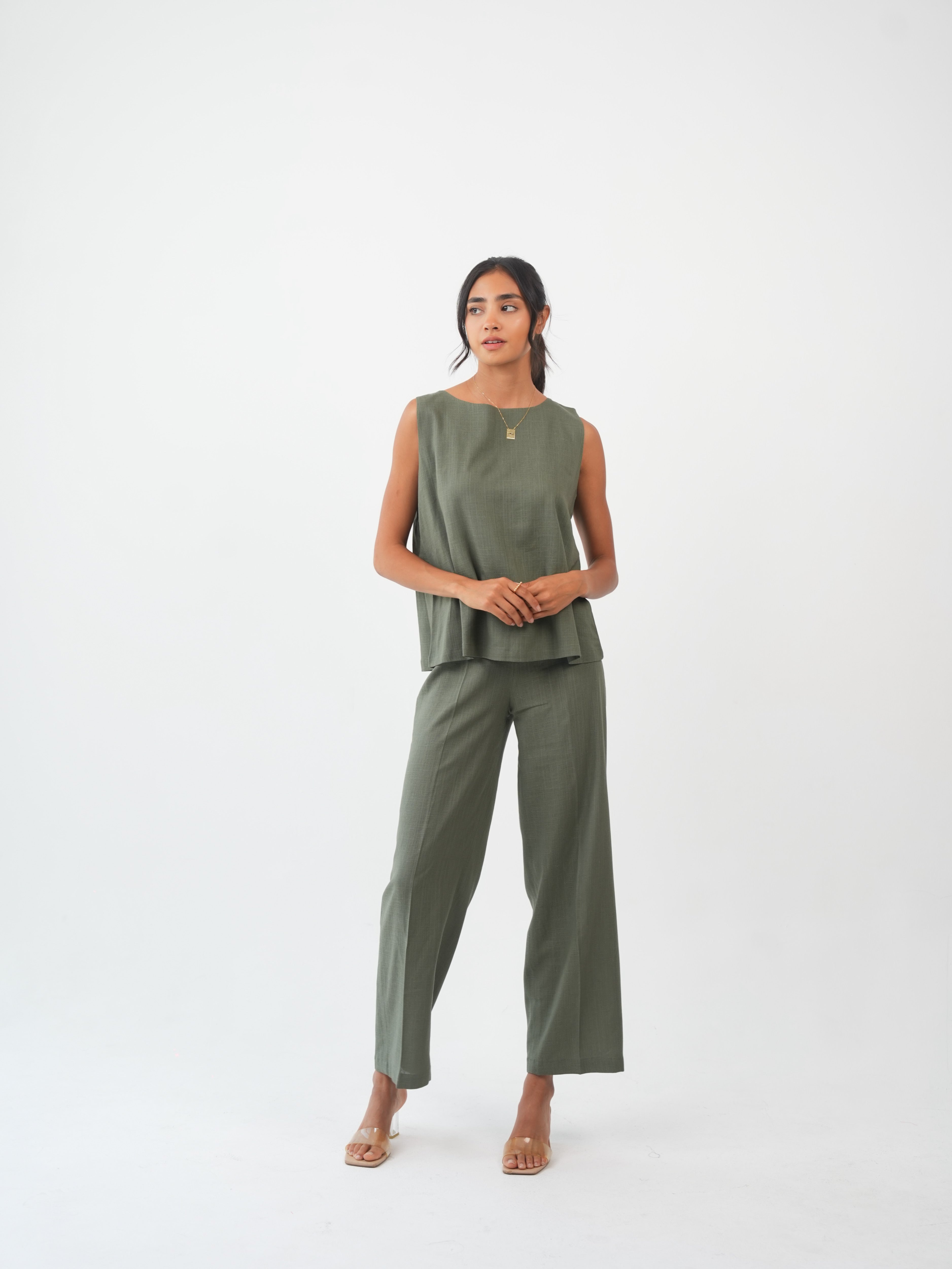 MIRA PANTS - Olive