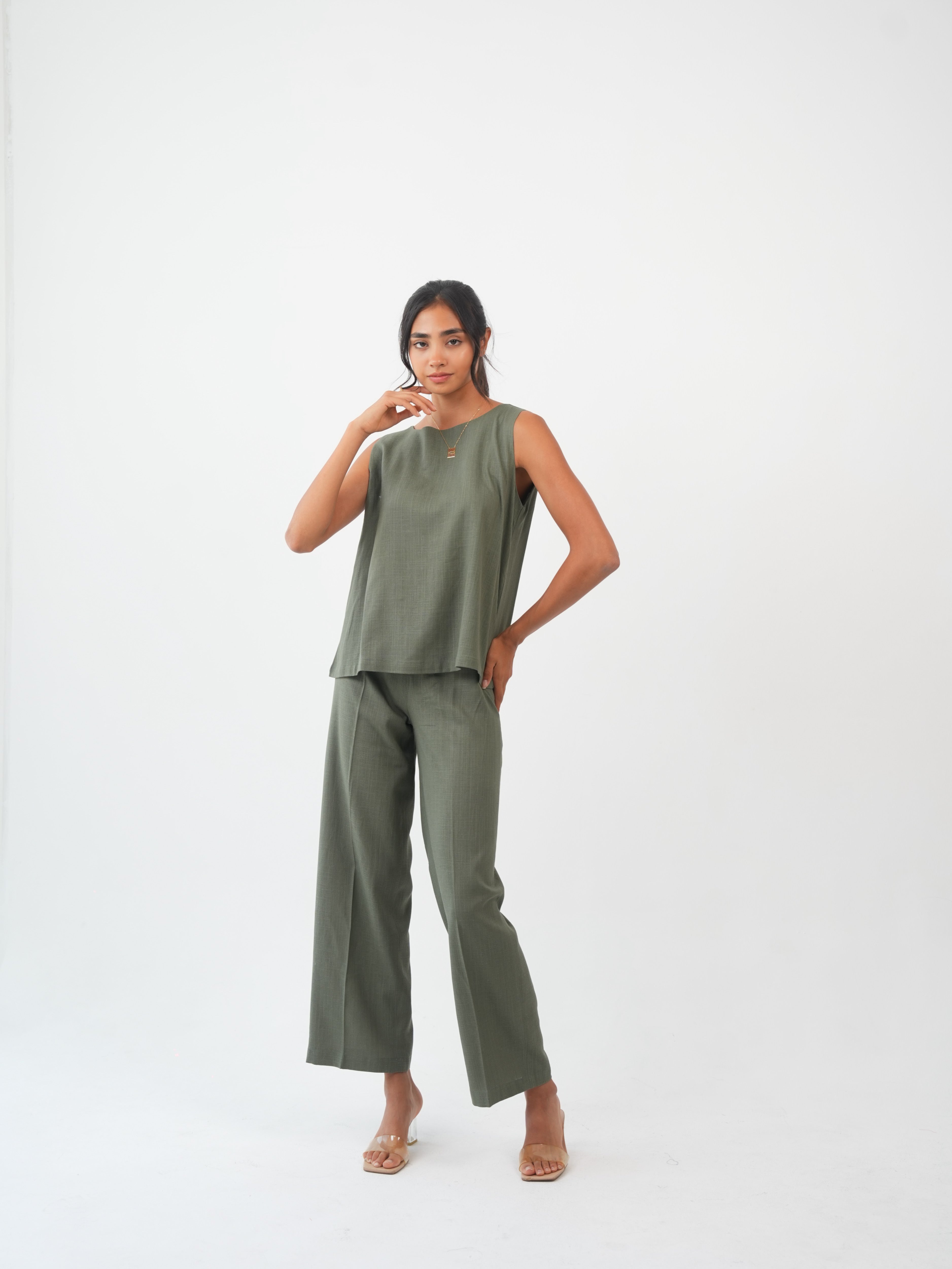 MIRA PANTS - Olive