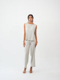 MIRA TOP - Ivory sand