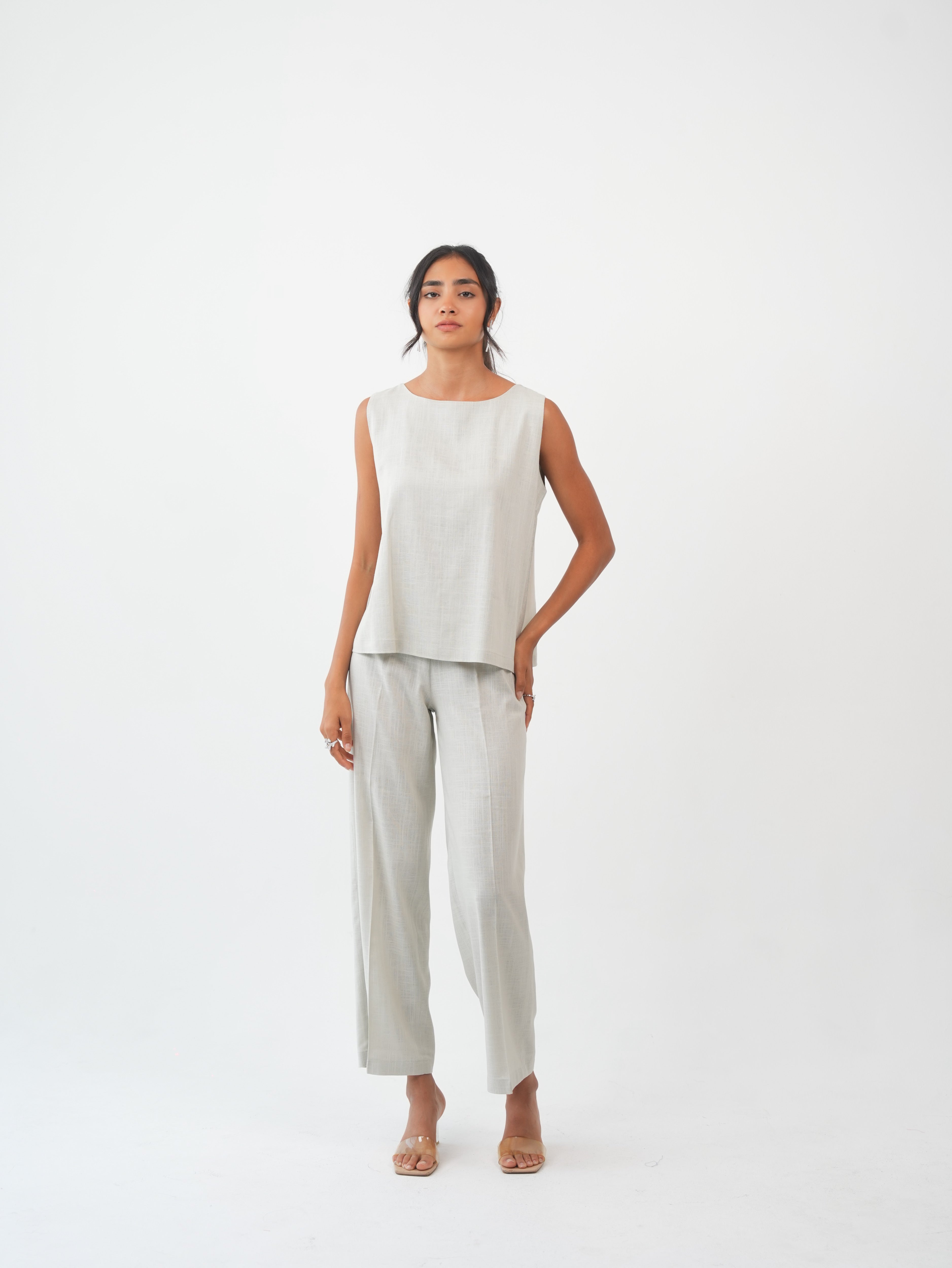 MIRA PANTS - Ivory Sand