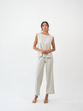 MIRA TOP - Ivory sand