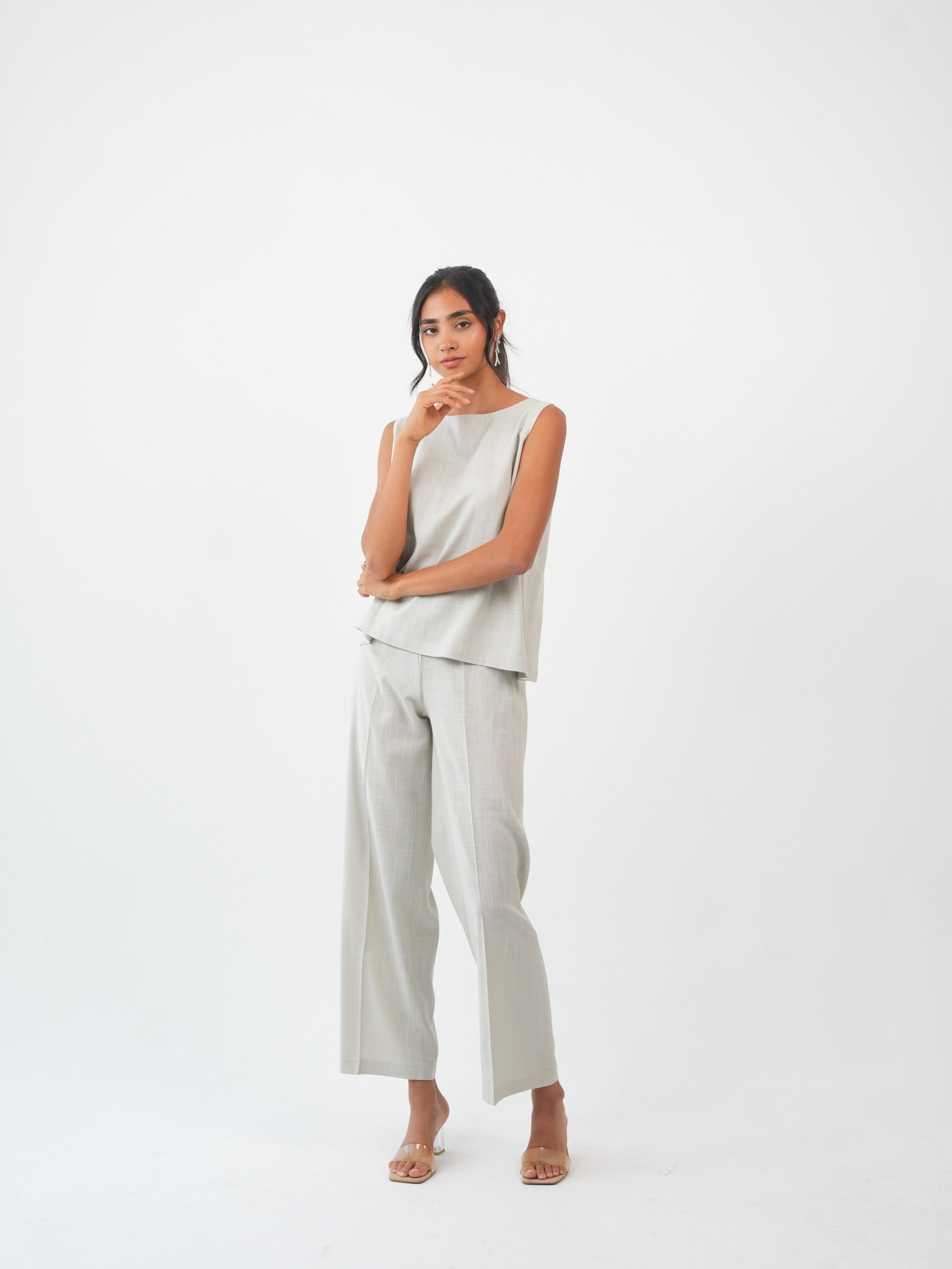 MIRA PANTS - Ivory Sand