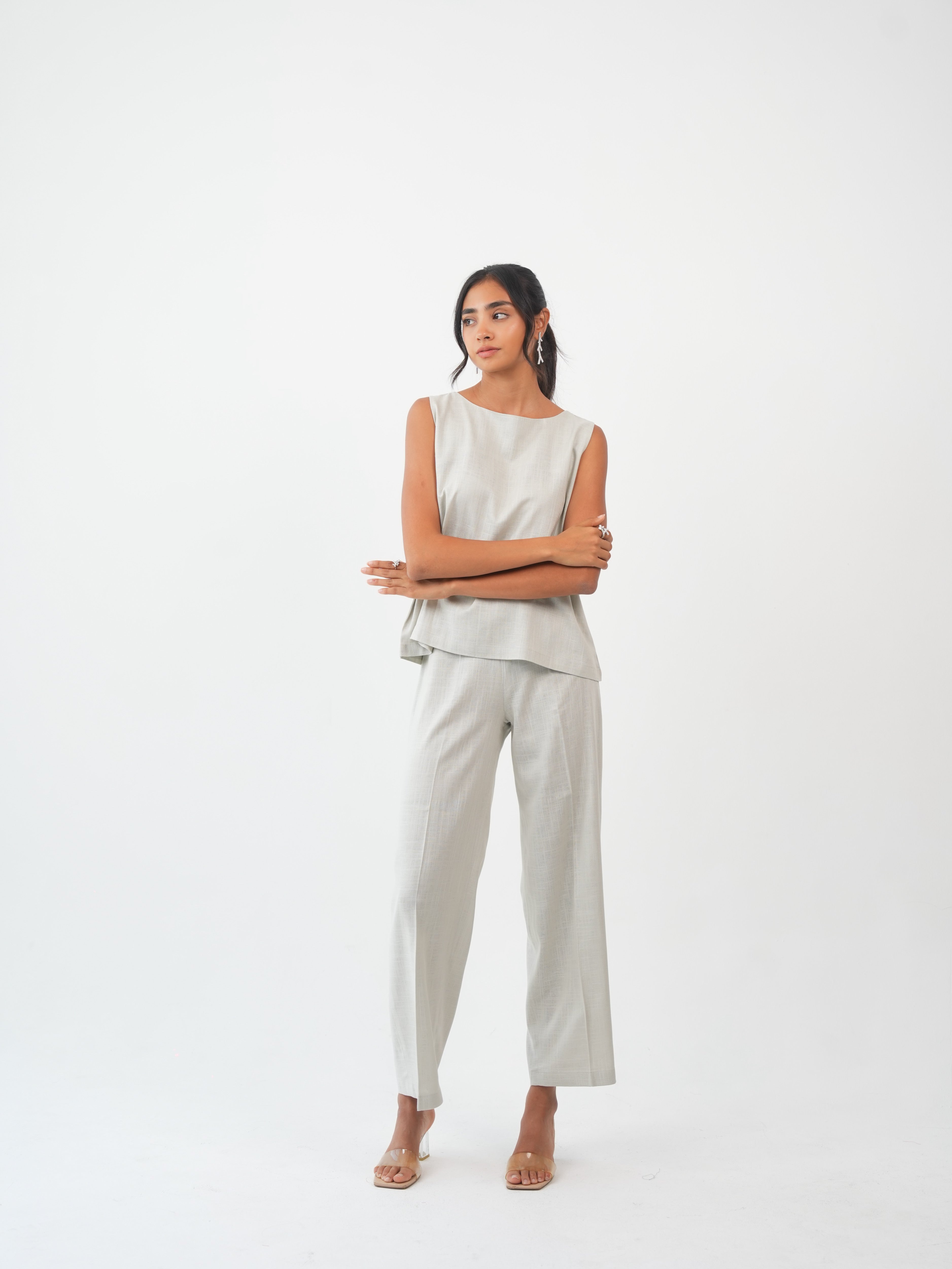 MIRA PANTS - Ivory Sand