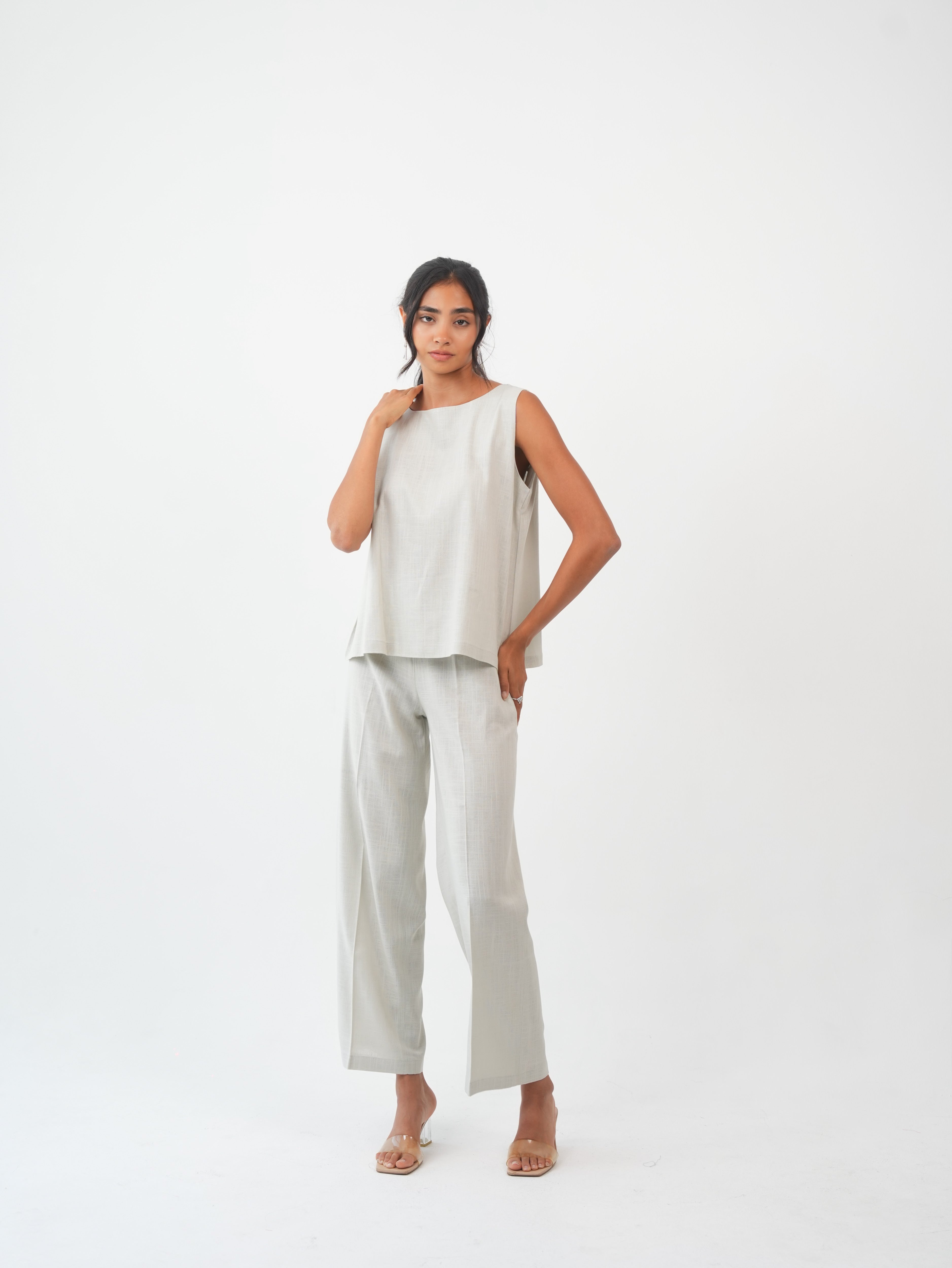 MIRA PANTS - Ivory Sand