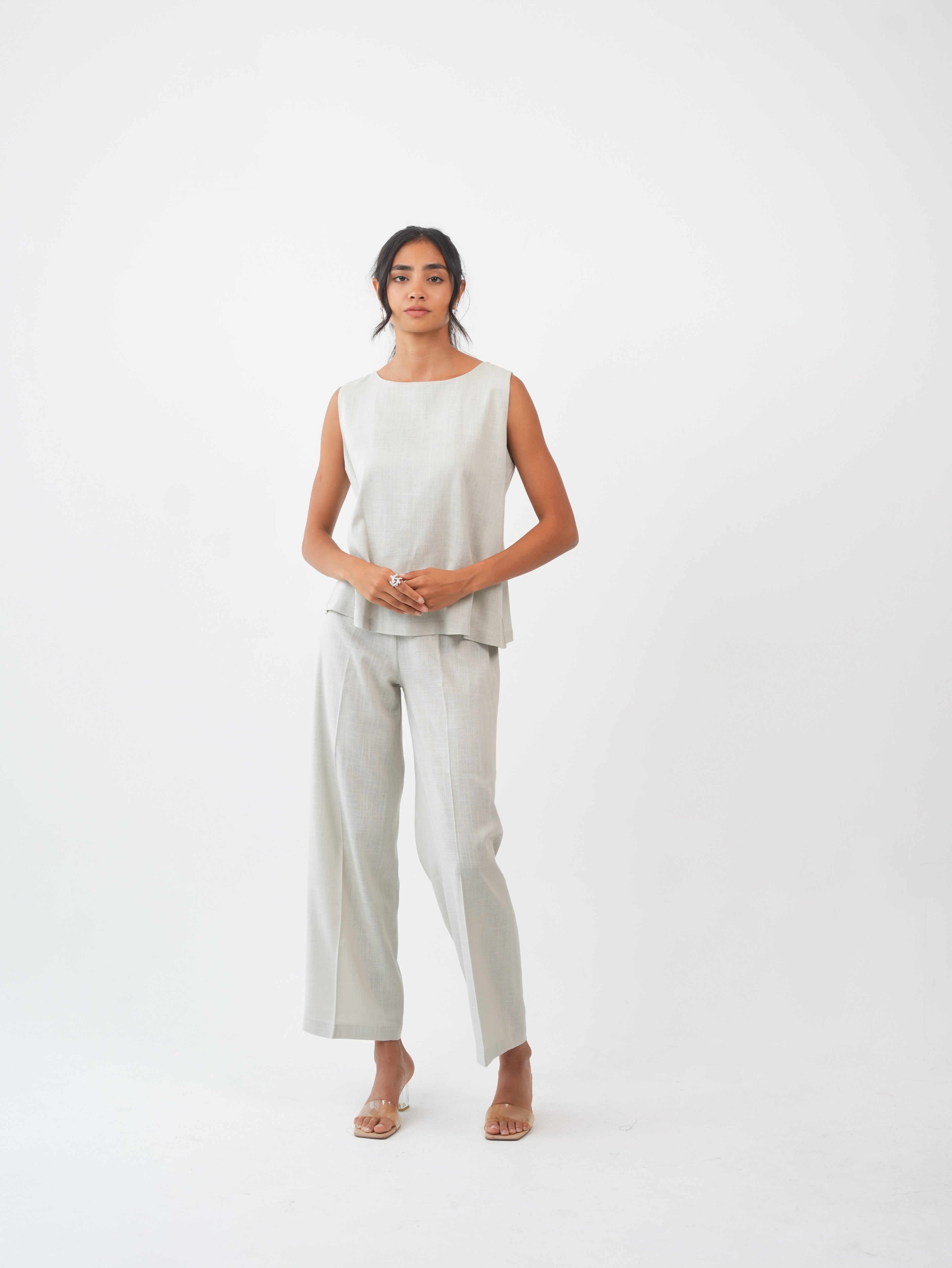 MIRA PANTS - Ivory Sand